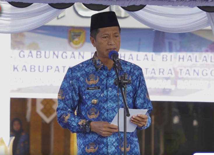 Pemerintah Kabupaten Barito Utara Laksanakan Apel Gabungan Sekaligus Halal Bihalal Di Lingkup Pemerintah Kabupaten Barito Utara