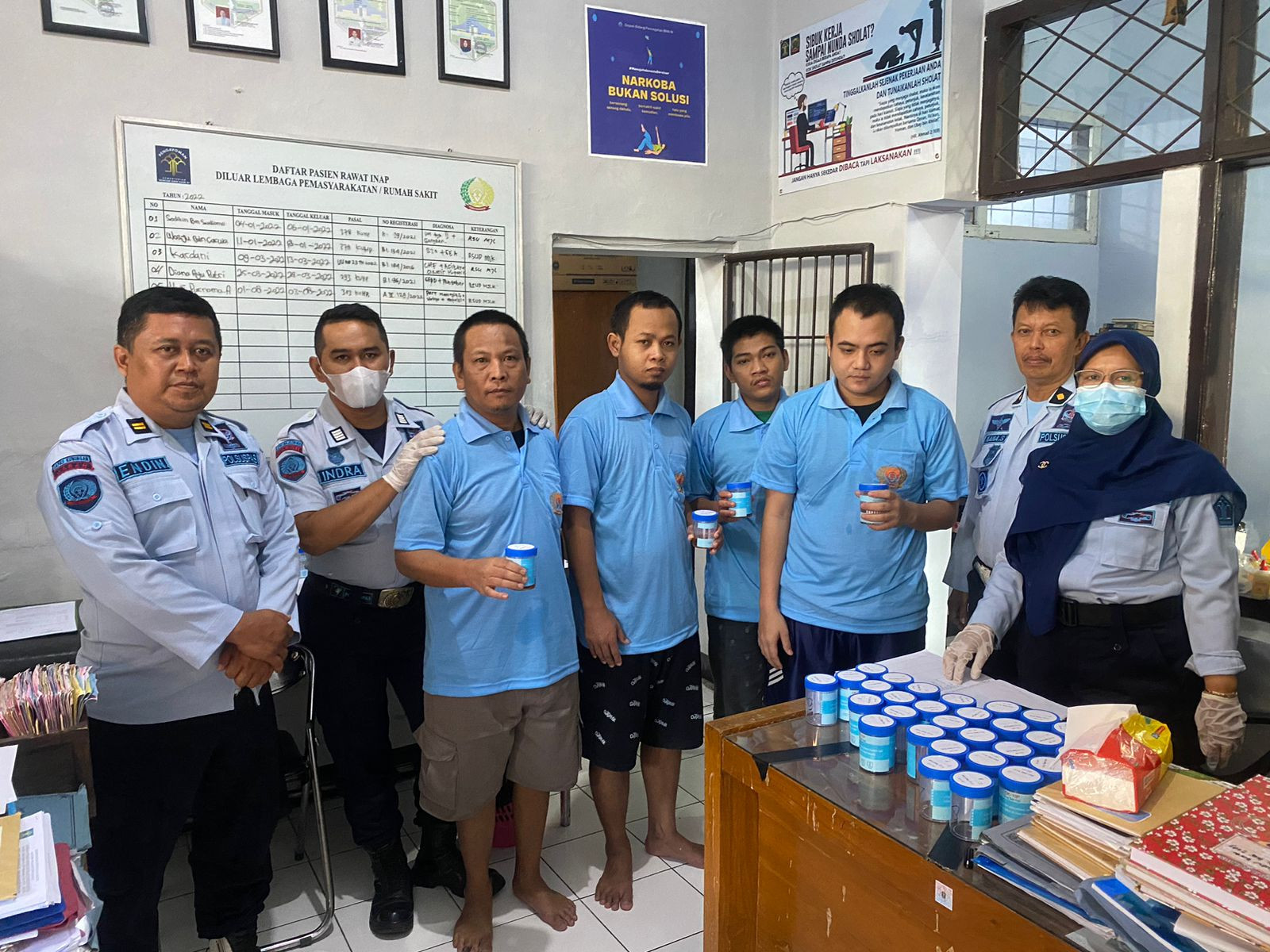 34 Warga Binaan di Lapas Kelas II B Majalengka Diperiksa Urine Secara Acak dan Mendadak, Ini Hasilnya