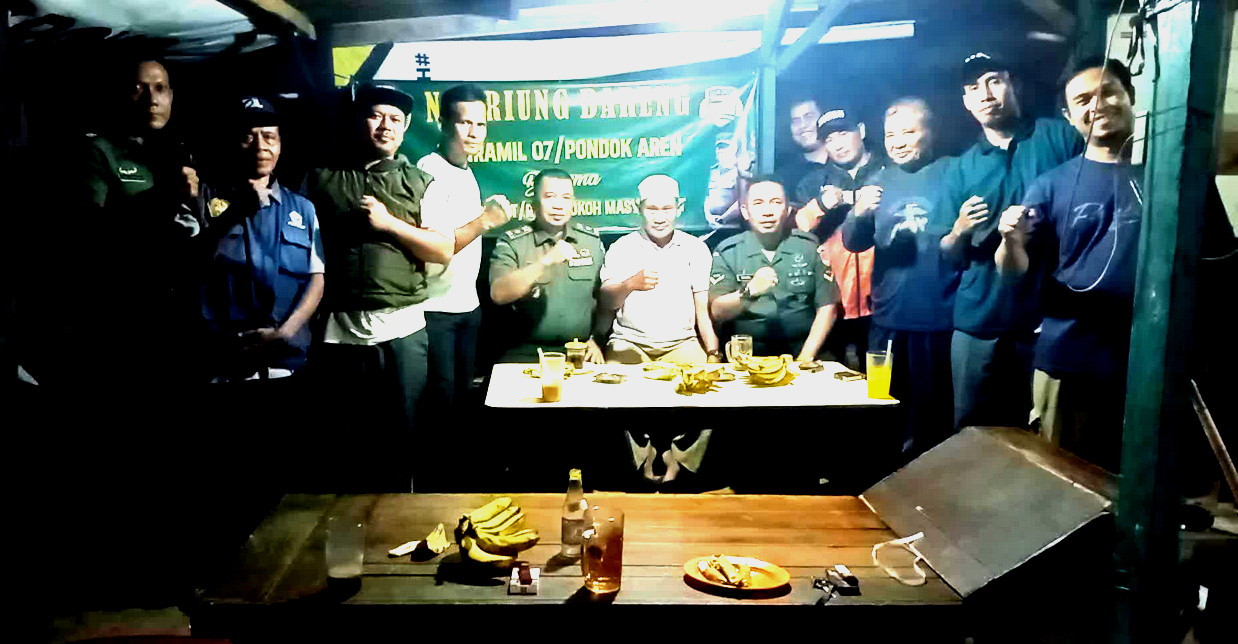 Ngeriung Bareng Danramil 07/Pdk Aren, Berikan Dampak Positif di Masyarakat