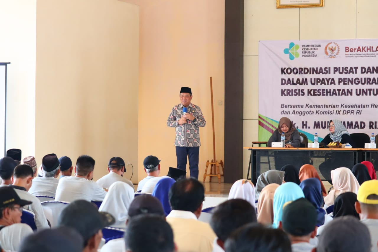 Cegah Penyakit, Muhammad Rizal Komisi IX DPR RI Bersama Kemenkes Sosialisasi Germas di Curug Tangerang