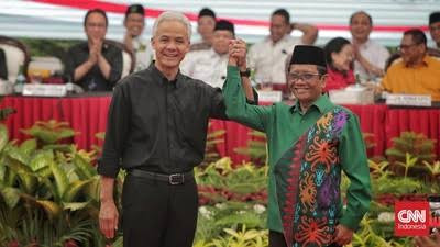PDIP Resmi Umumkan Mahfud MD Bacawapres Mendampingi Ganjar di 2024