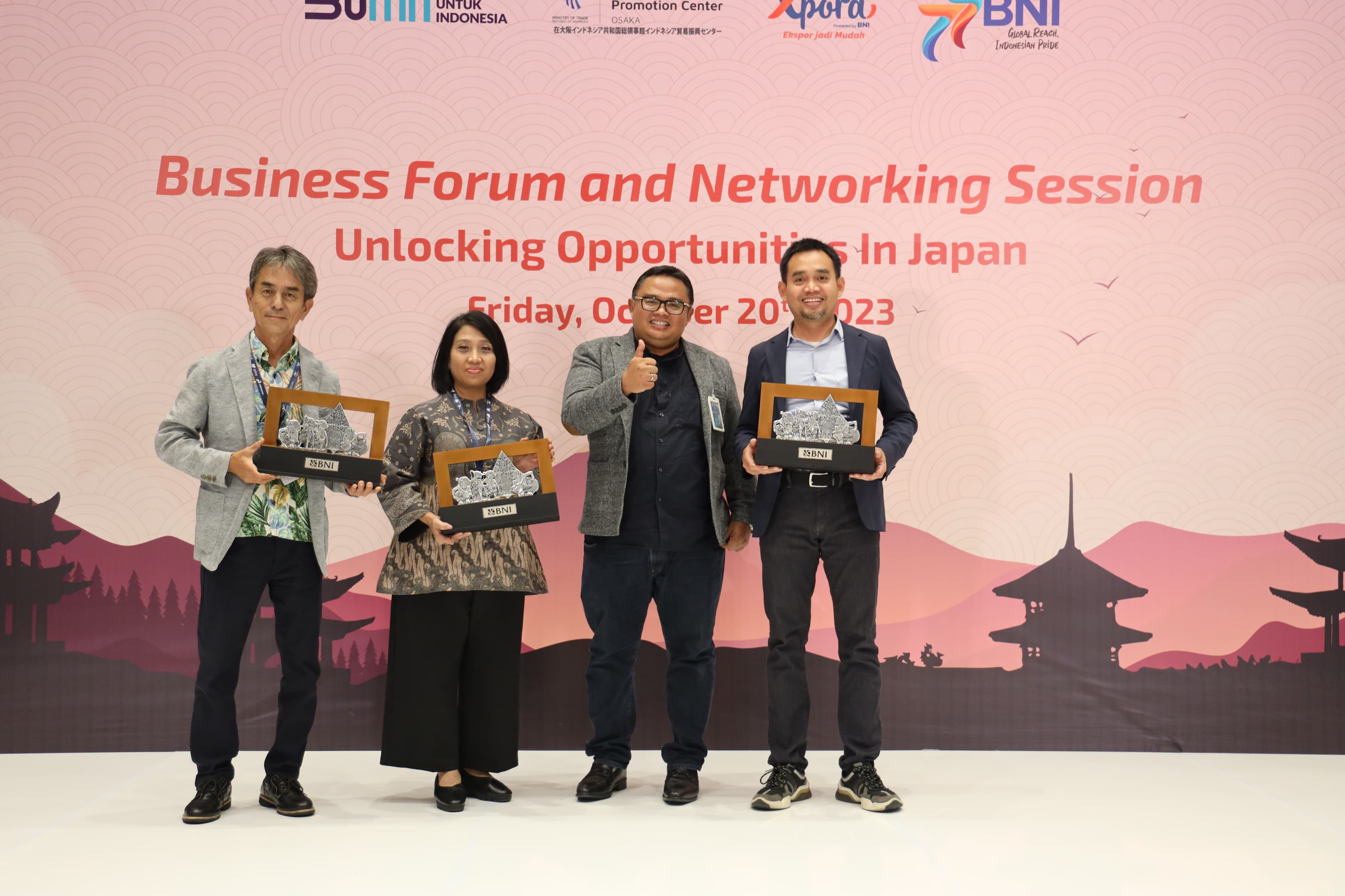 Tingkatkan Kapasitas Bisnis UMKM, BNI Kolaborasi dengan ITPC Osaka dan KBRI Tokyo