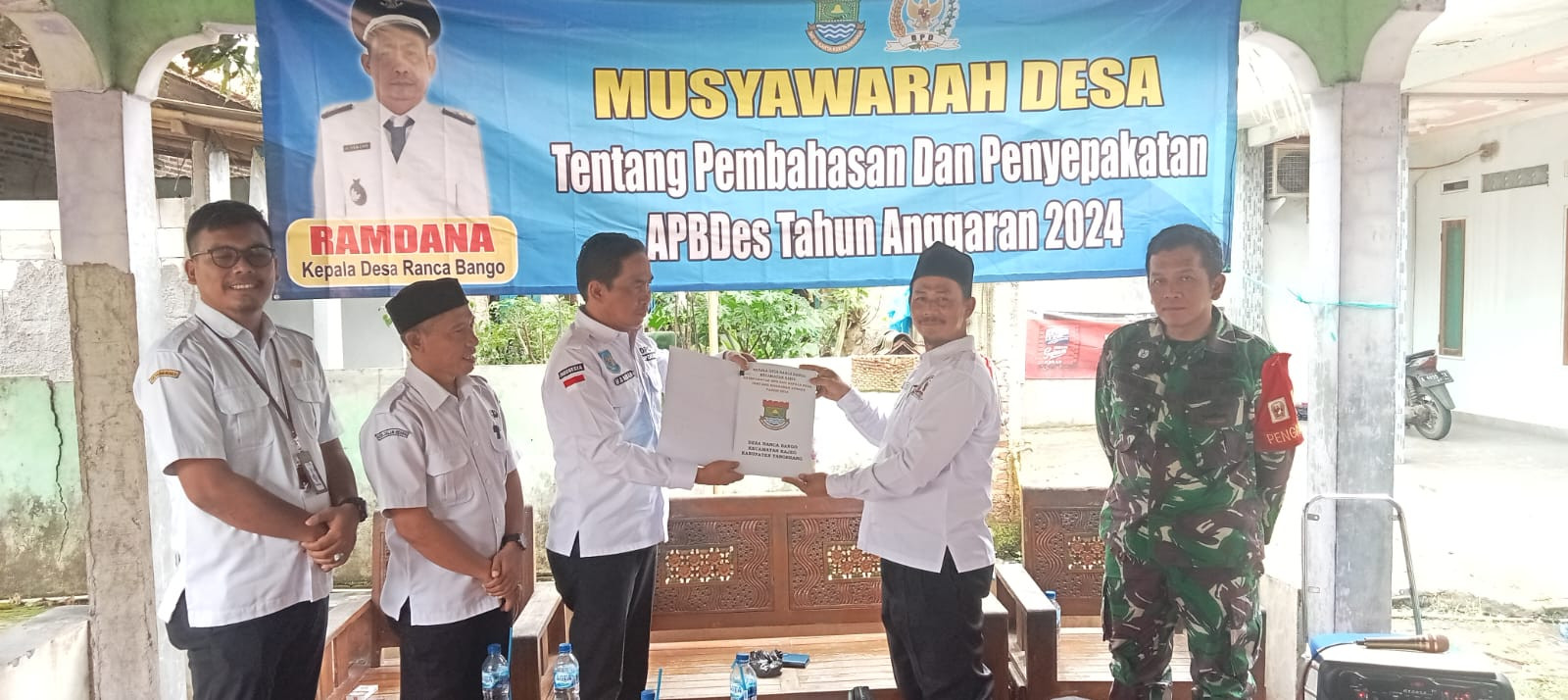 Babinsa Ranca Bango Hadiri RKP Desa Tahun 2024