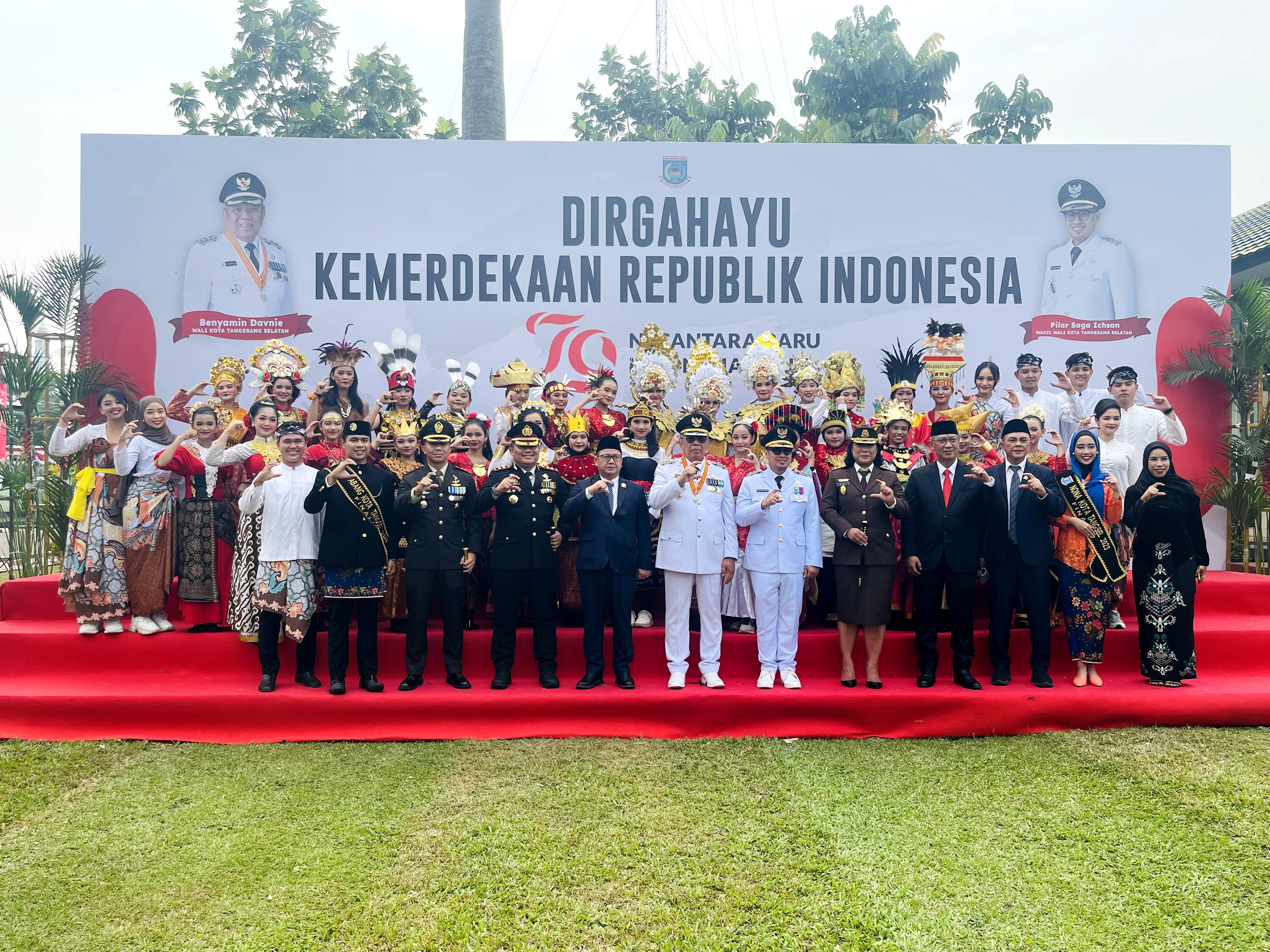 Dandim 0506/Tgr Hadiri Upacara HUT Ke-79 Kemerdekaan RI di Kota Tangerang Selatan