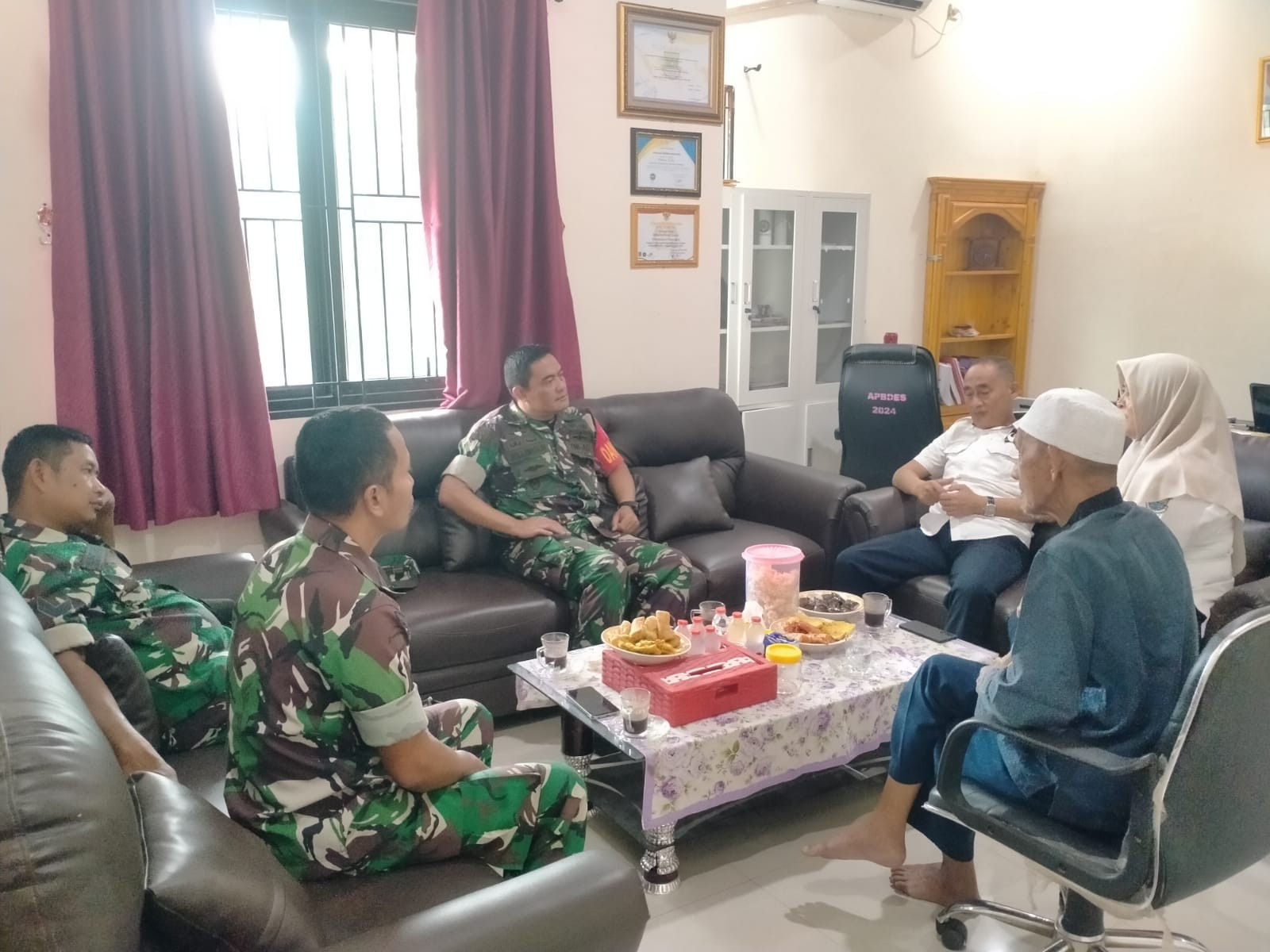 Danramil 14/Panongan Melaksanakan Kegiatan Komsos Diwilayah