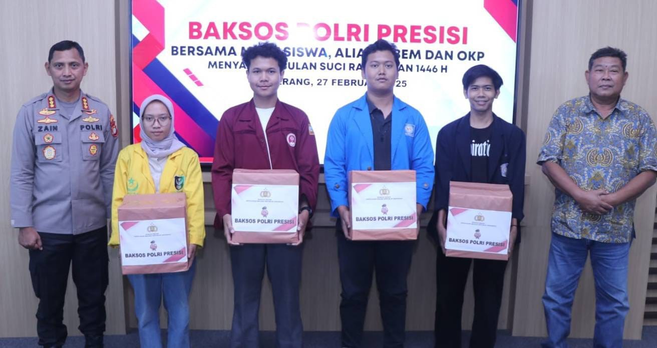 Ramadhan 2025, Polres Metro Tangerang Kota Gelar Baksos Polri Presisi Bersama Mahasiswa, Aliansi BEM dan OKP