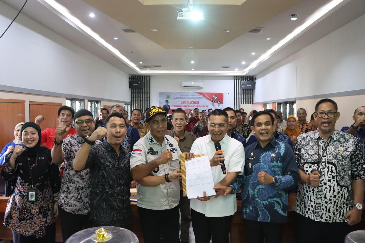 69 Kepala Desa di Pinrang Nyatakan Siap Bentuk Dan Deklarasi Kopdes Merah Putih