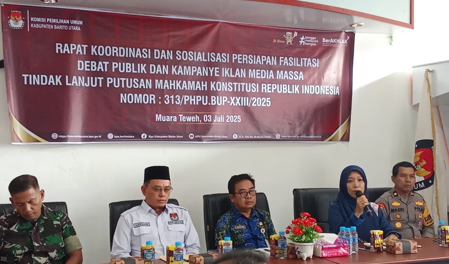 Sepakat, Debat Publik Paslon Cabup Dan Cawabup Barito Utara  Tanggal 25 Juli 2025