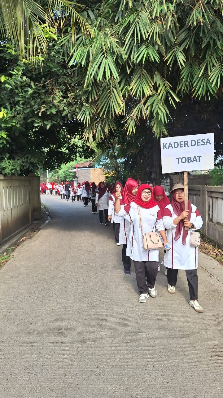 Babinsa Tobat, Monitoring Gerak Jalan Santai 