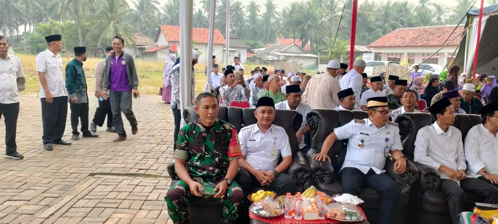 Babinsa Kohod Monitoring Peresmian yayasan ponpes Dhuafa Yatim Ar Risalah