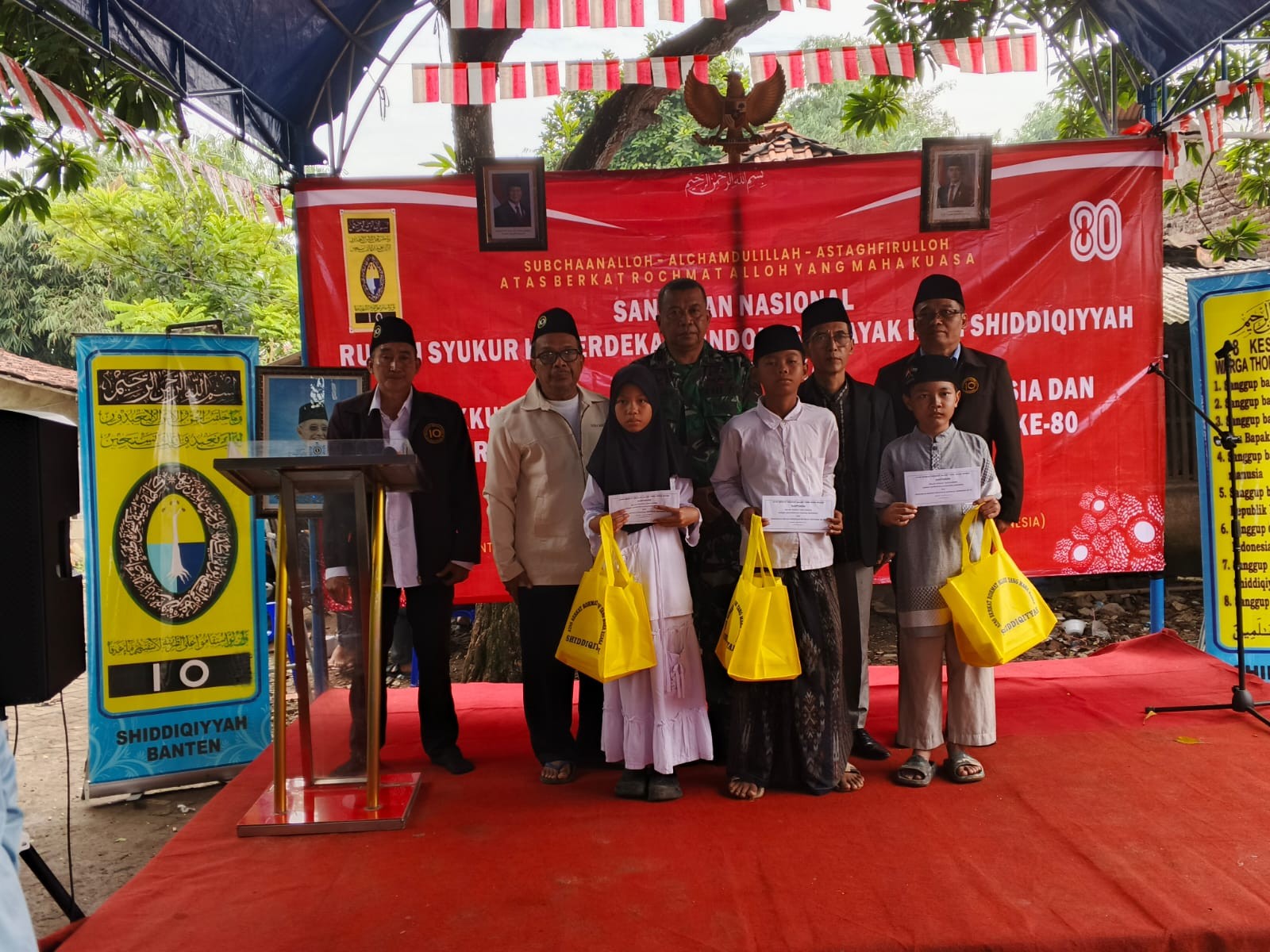 Danramil Pasar Kemis Hadiri Peresmian Bedah Rumah Warga Sindangsari