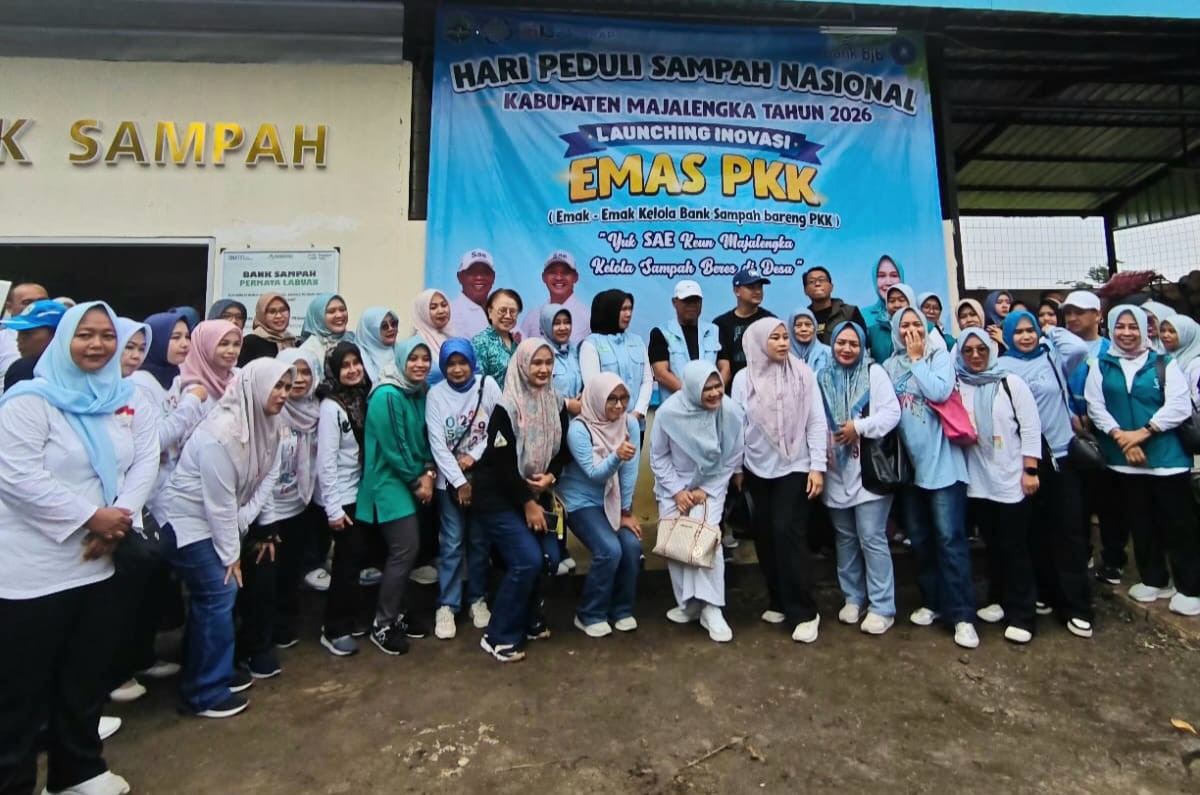 HPSN 2026, Majalengka Launching EMAS PKK: Emak-Emak Jadi Garda Terdepan Kelola Bank Sampah