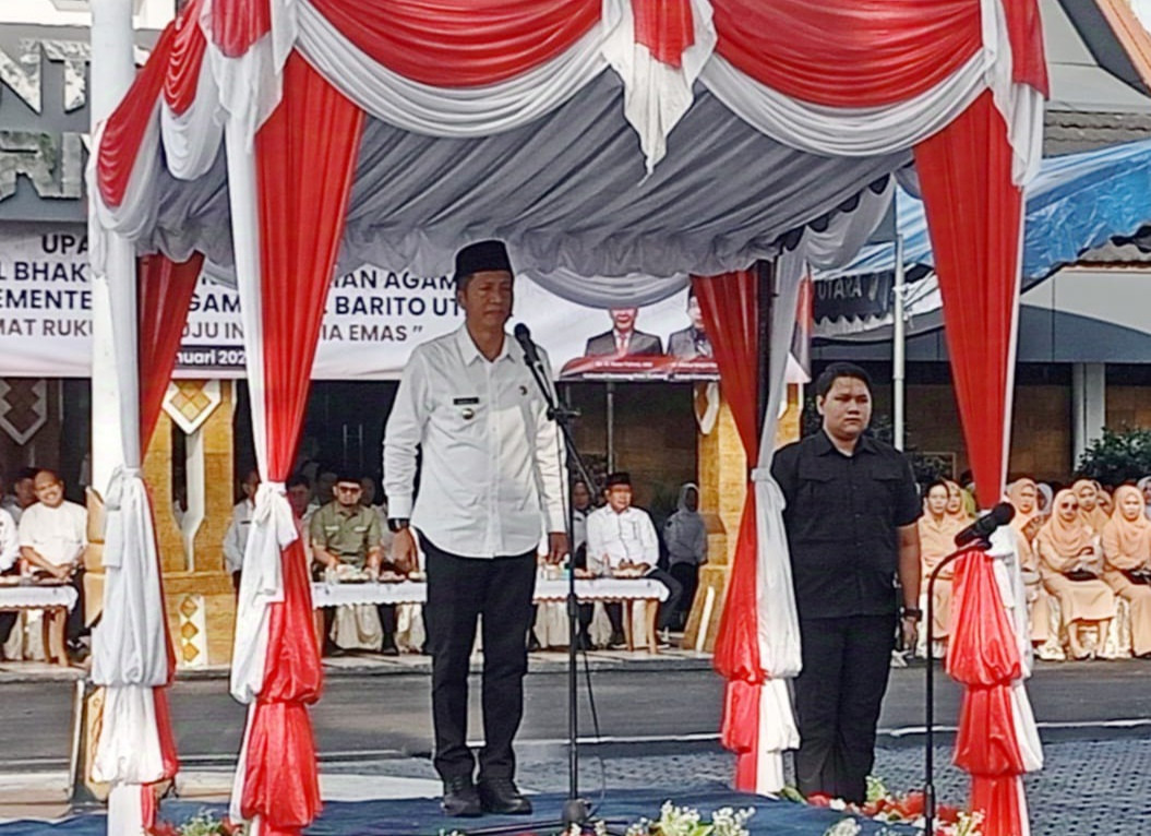 Pj Bupati Barito Utara Pimpin Upacara HAB Kemenag Ke 79 Tahun 2025