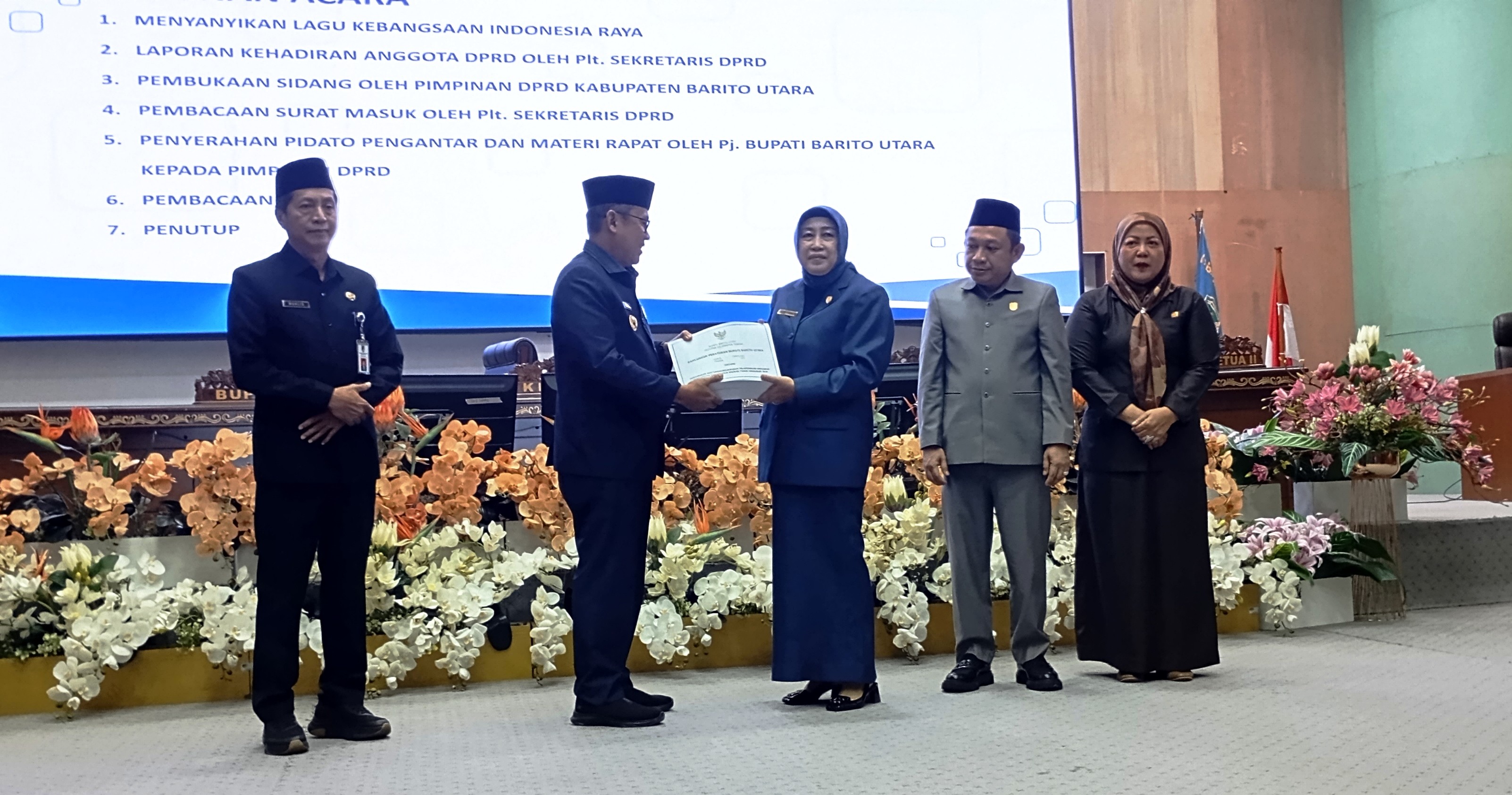 Bahas Pertanggungjawaban APBD TA 2024 DPRD Dan Pemkab Barut Gelar Rapat Paripurna I