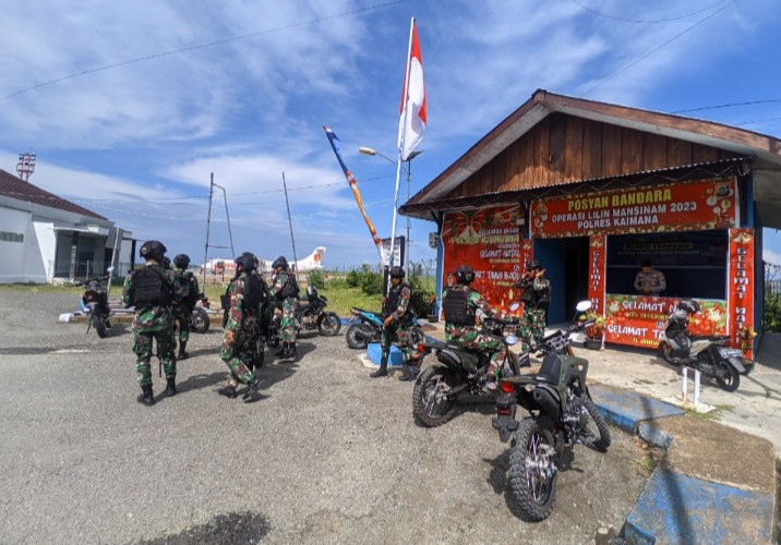 Ciptakan Situasi Aman, Kondusif Batalyon Inf 764/IB Patroli Sasar Obyek Vital